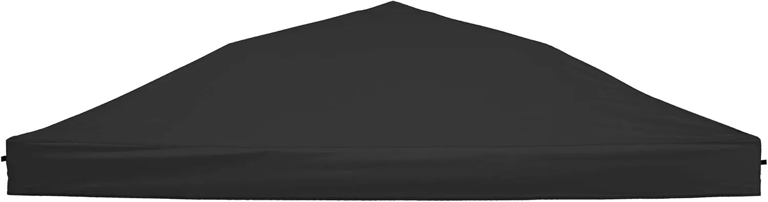 Replacement Canopy Top, 10' x 10' Pop-Up Cover for Canopy Straight Leg Tent Cover for Outdoor Garden Patio Camping Sun Shade (1pc Top Cloth Only) Black