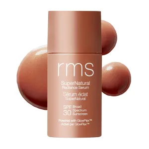 RMS Beauty SuperNatural Radiance Sunscreen SPF 30 - Tinted Sunscreen for Face, Tinted Mineral Sunscreen for Face Tinted SPF Skin Tint with SPF Makeup