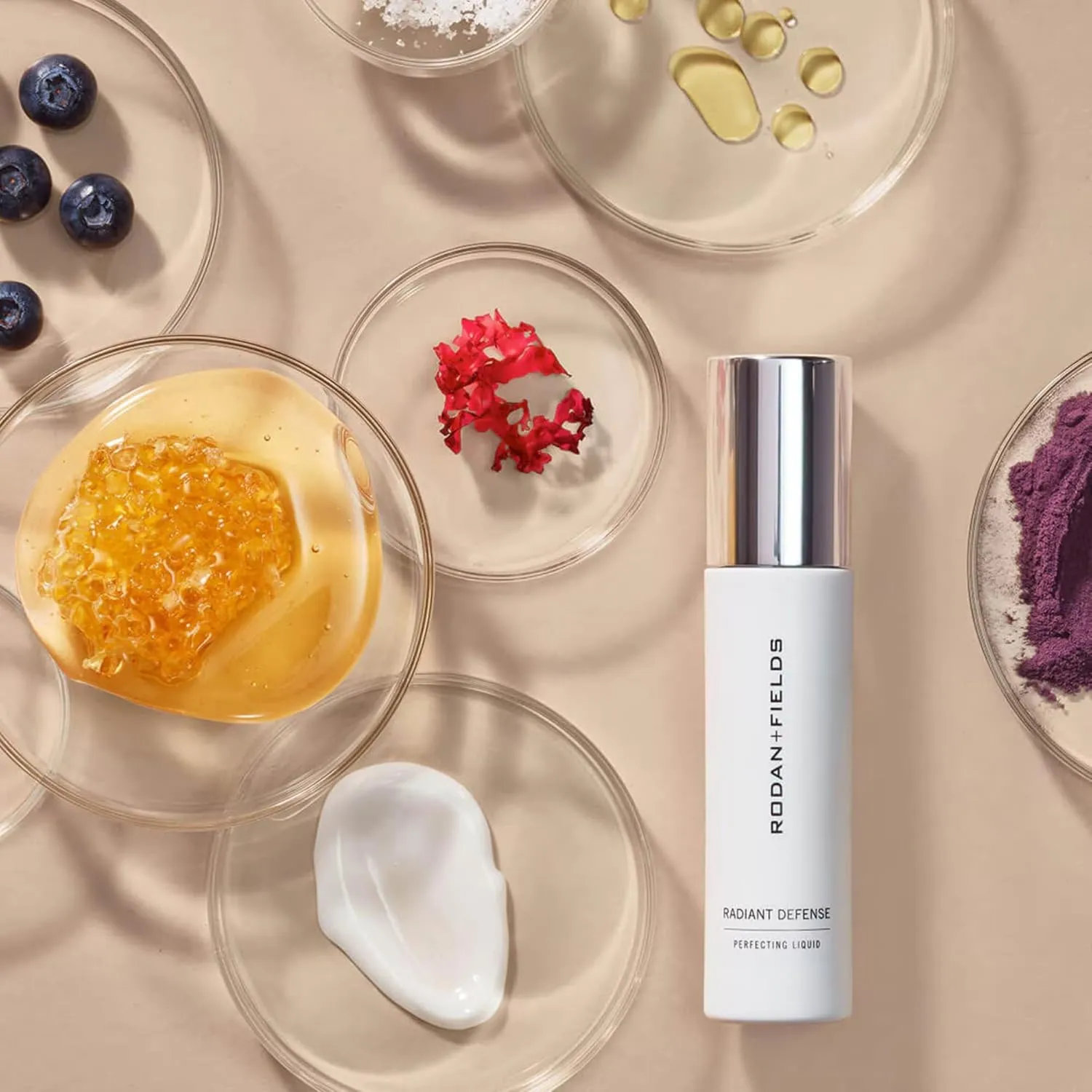 RODAN   FIELDS Radiant Defense Perfecting Liquid SPF 30 - Sand, 50 mL, 4-in-1 Makeup & Skin Care Beauty Solution, Face Sunscreen, Moisturizer, Light Foundation