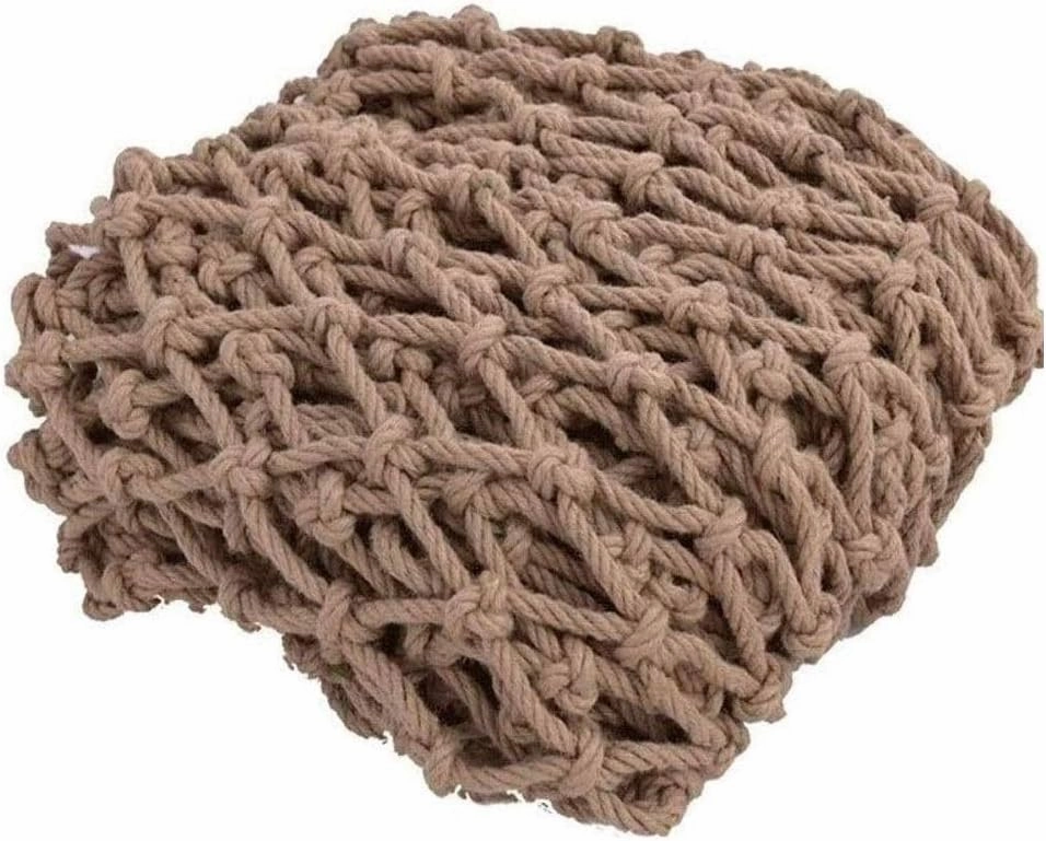 Safety Net for Railing, Waterproof Hemp Rope Net Heavy Duty Cargo Net Playground Climbing Net Kids Rope Ladder Treehouse Swing Pet Fall Protection (Size : 46m(13x19ft))