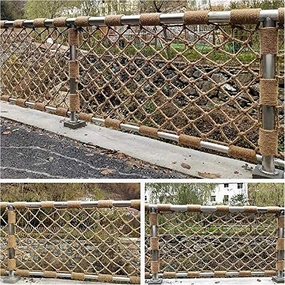 Safety Net for Railing, Waterproof Hemp Rope Net Heavy Duty Cargo Net Playground Climbing Net Kids Rope Ladder Treehouse Swing Pet Fall Protection (Size : 46m(13x19ft))