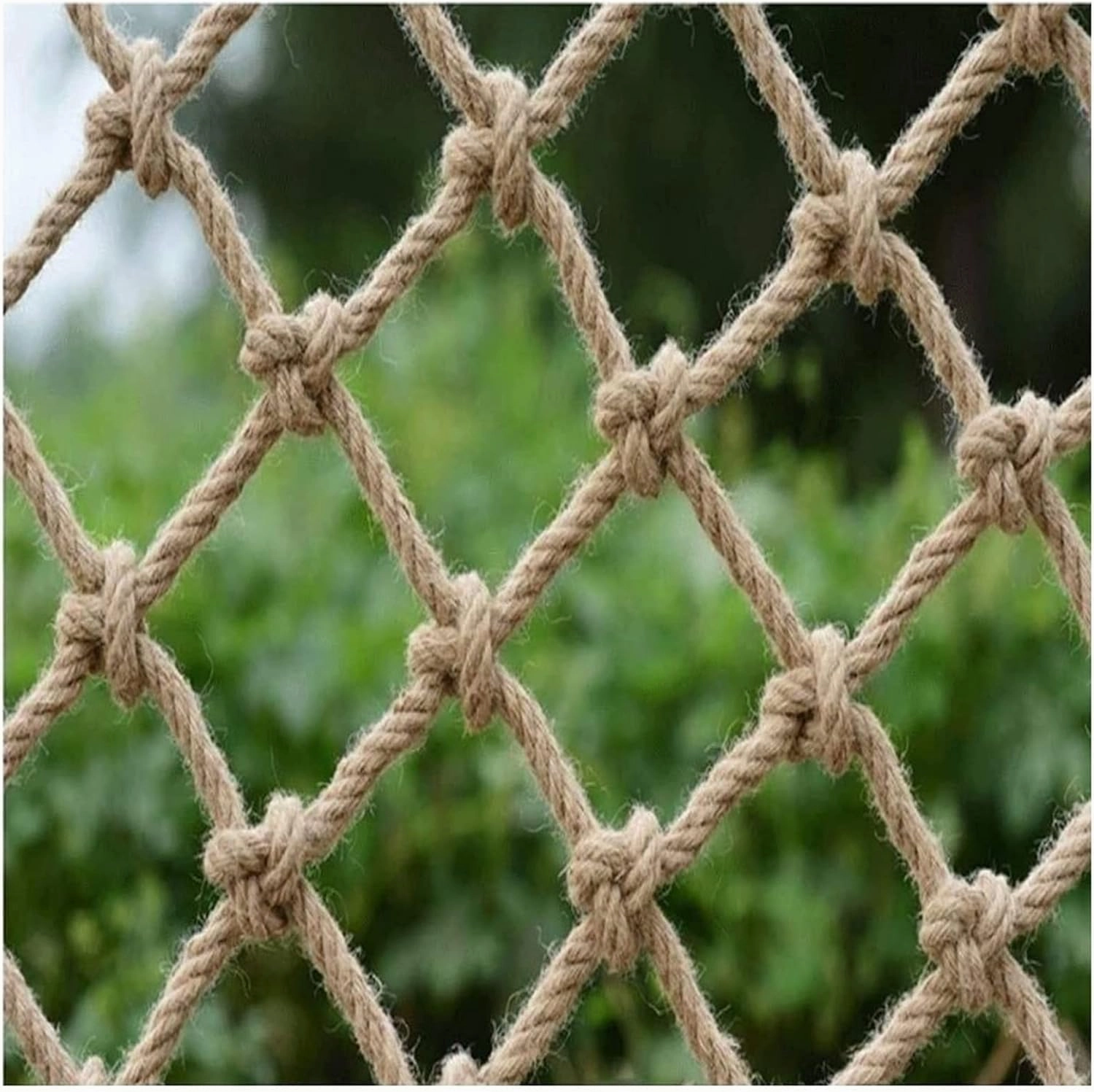Safety Net for Stairs, Climbing Rope Netting Heavy Duty Hemp Rope Cargo Net Kids Outdoor Swings Playground Fence Net Pet Protective Net (Size : 12m(36ft))