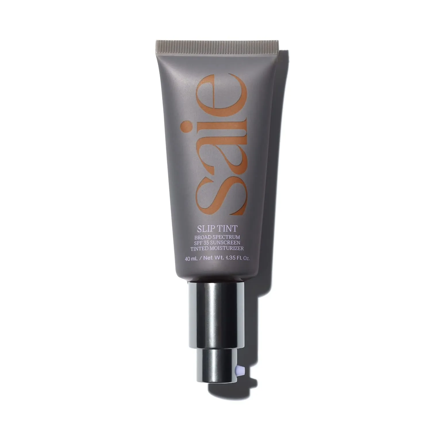 Saie Slip Tint Tinted Moisturizer with SPF 35 - Light Coverage, Glowy Skin Tint & Mineral Sunscreen for Face with Hydrating Hyaluronic Acid - Summer Makeup Essential - Shade Seven (1.35 oz)