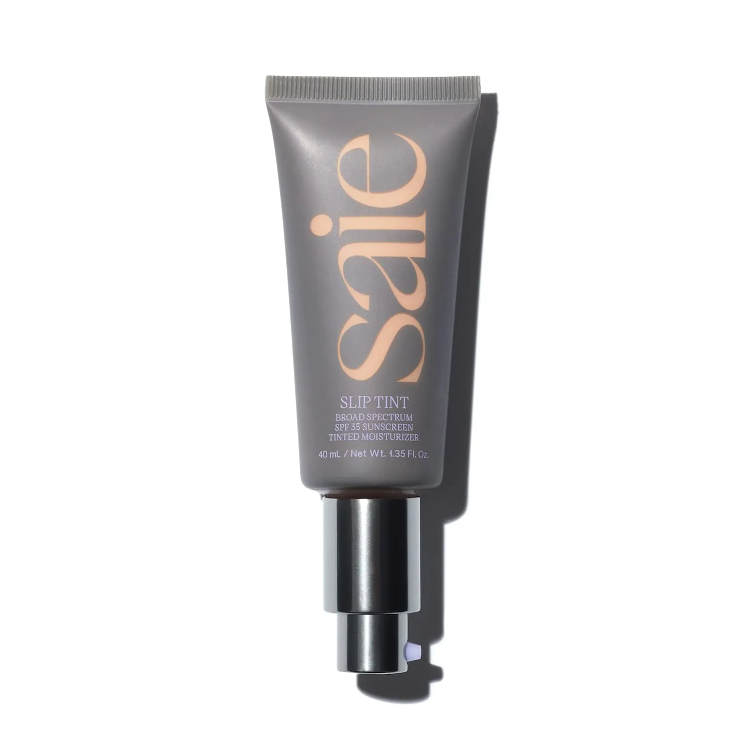 Saie Slip Tint Tinted Moisturizer with SPF 35 - Light Coverage, Glowy Skin Tint & Mineral Sunscreen for Face with Hydrating Hyaluronic Acid - Summer Makeup Essential - Shade Three   Half (1.35 oz)