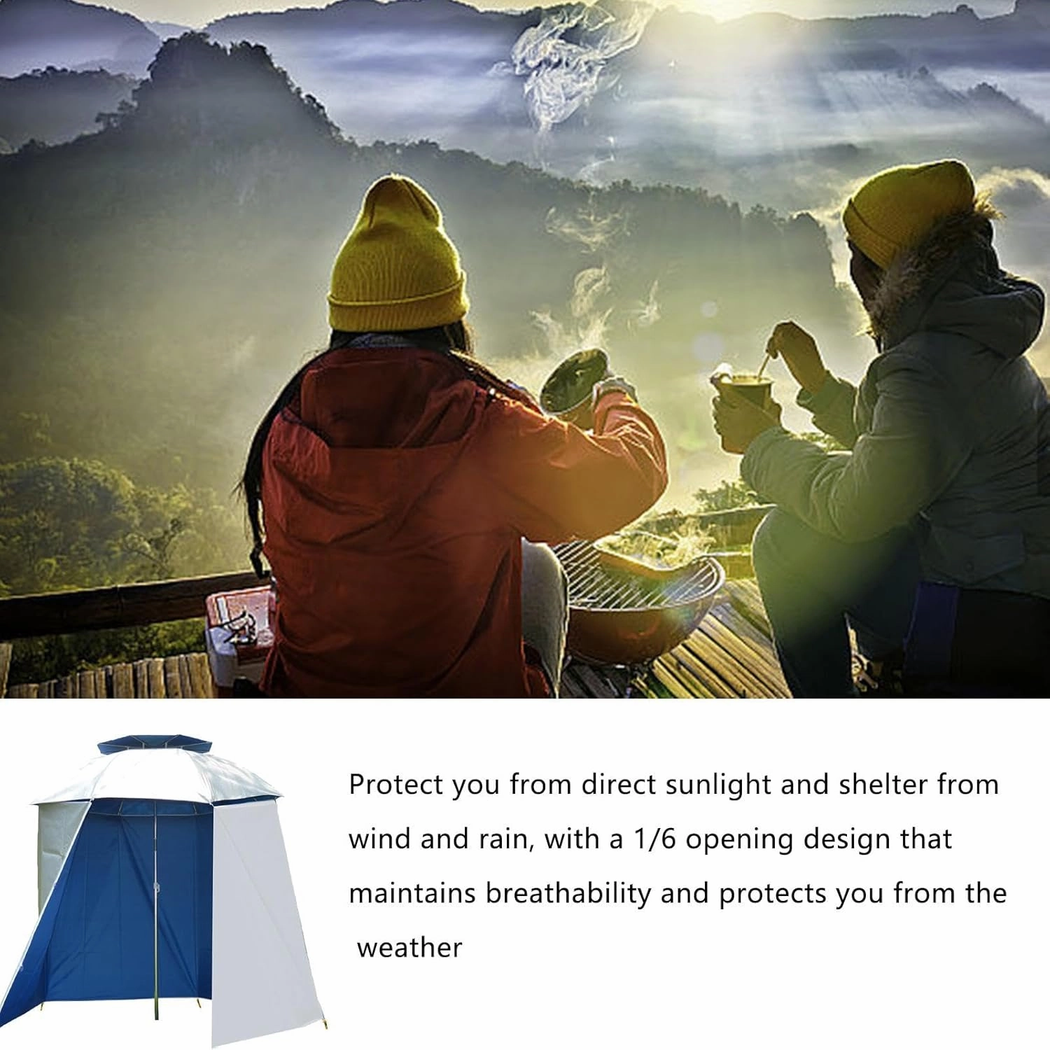 Shade Umbrella Portable - Umbrella Beach Tent | Semi-Circular Fishing Parasol Surround Cloth, Waterproof Fishing Umbrella Accessories For Beach Camping Fishing Fishing Umbrella Cloth