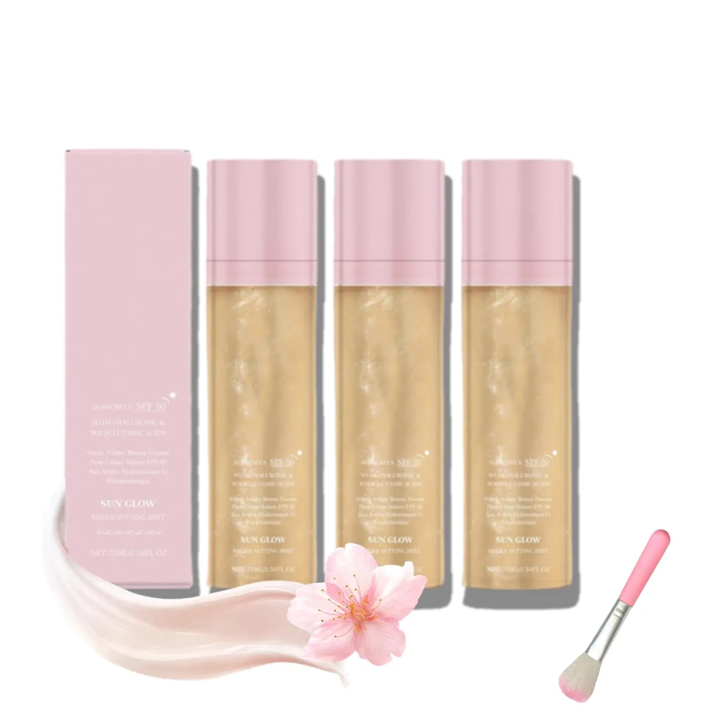 Sheer Setting Mist Sunscreen SPF 50, Sheer Setting Mist Sunscreen (3 Pcs)