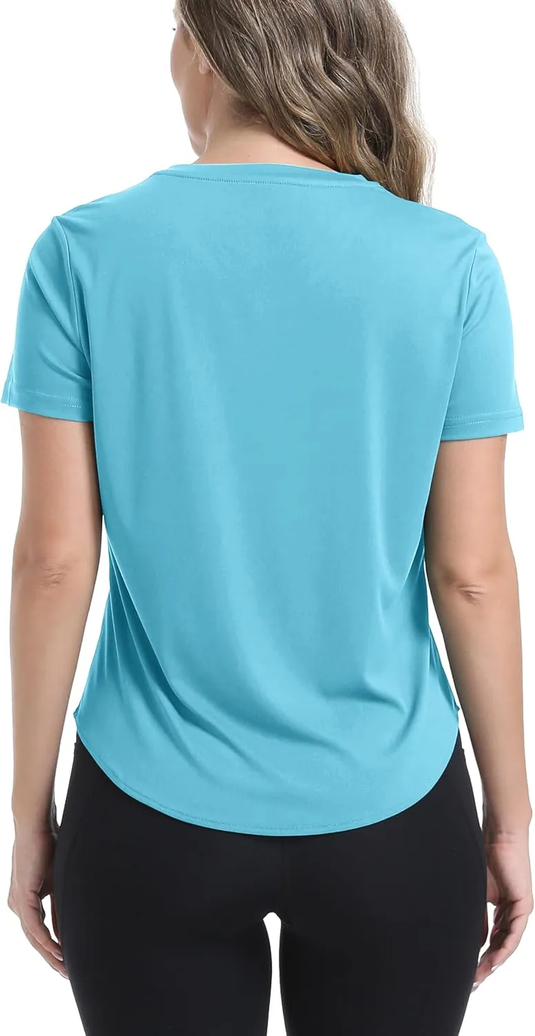 Shirts for Womens Long Sleeve T-Shirts SPF 50  Sun Protection Quick Dry Workout Hiking Running Athletic Tshirts Summer