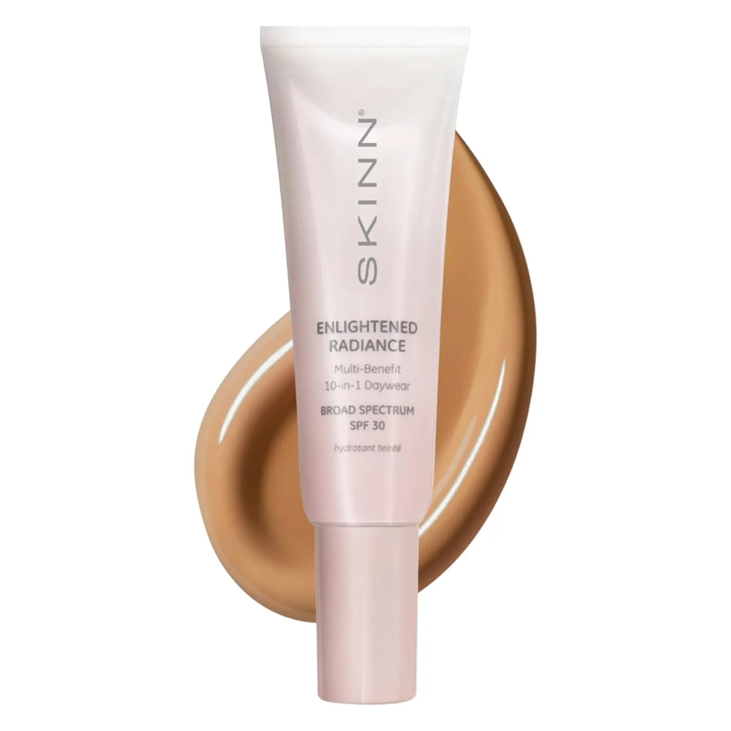 SKINN Enlightened Radiance 10-in-1 Tinted Sunscreen Broad Spectrum with SPF 30, (Medium) - Hydrating & Brightening Tinted Moisturizer for Face, Wrinkles & Fine Line - Lightweight Coverage Skin Tint