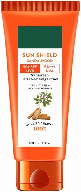 SM Sandalwood 50 SPF Sunscreen Ultra Soothing FACE Lotion for All Skin Types
