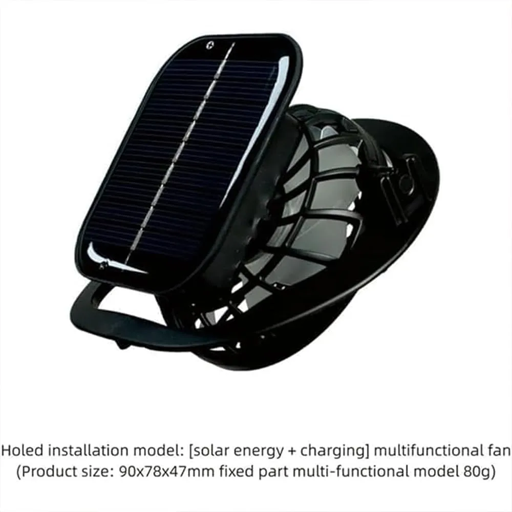 Solar Fan Hat,with 2 Solar Powered Fans,Outdoor Summer UV Hiking Camping Fishing Hat,Solar & USB Charging