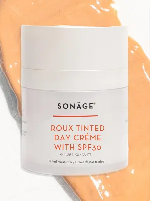 Sonage Roux Tinted Moisturizer with Zinc Oxide SPF 30 Natural Mineral Sunscreen | Lightweight Sheer Coverage, No Whitecast