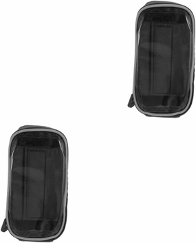 Sosoport 3 pcs Smartphone Bike Bag Hard Handlebar Phone Holder for Mountain Cycling Secure Navigation Storage for Tools Wallet and Essentials Durable Tpu Material Black