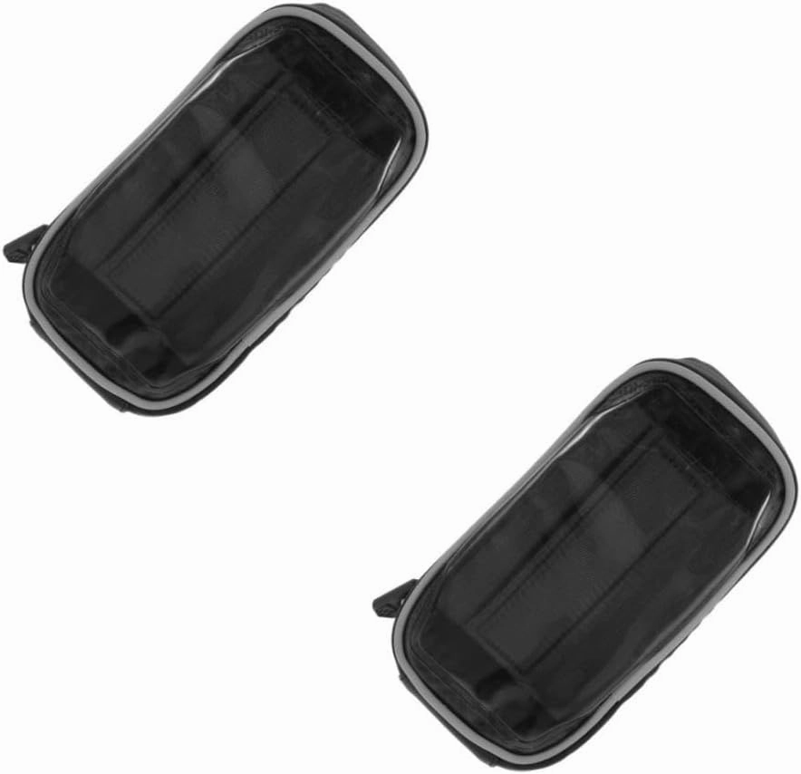 Sosoport 3 pcs Smartphone Bike Bag Hard Handlebar Phone Holder for Mountain Cycling Secure Navigation Storage for Tools Wallet and Essentials Durable Tpu Material Black