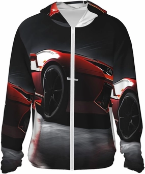 Speed Sport Car Unisex Sun Protection Hoodie UPF 50  Long Sleeve Sun Shirt Lightweight Hoodie Jacket