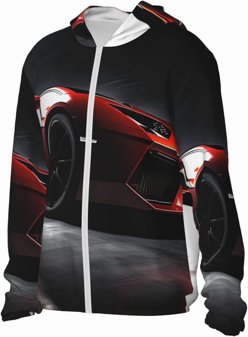 Speed Sport Car Unisex Sun Protection Hoodie UPF 50  Long Sleeve Sun Shirt Lightweight Hoodie Jacket