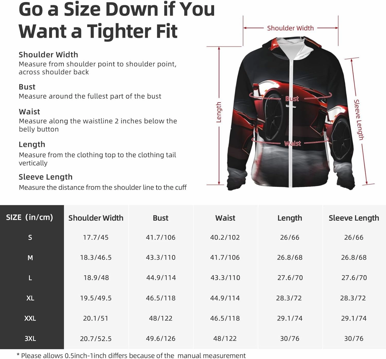Speed Sport Car Unisex Sun Protection Hoodie UPF 50  Long Sleeve Sun Shirt Lightweight Hoodie Jacket