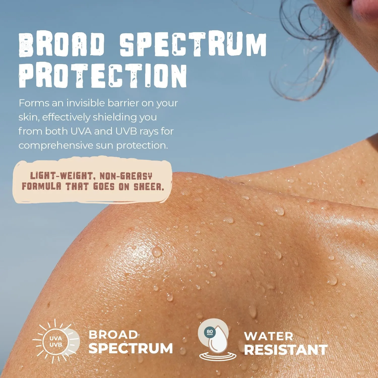 SPF 45 Biodegradable Reef Safe Sunscreen for Face & Body, Non-Nano Zinc Oxide, Natural Fragrance Free Non Toxic Organic Mineral Sunscreen, Travel Size Reef Friendly Mineral Based 2.5 Fl Oz
