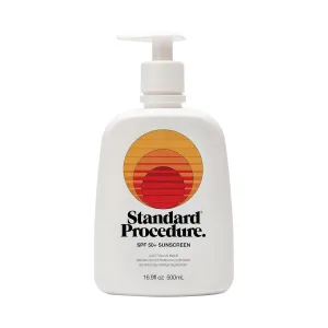 SPF 50  Sunscreen, Broad Spectrum Face & Body Sunblock for Sun-Sensitive Skin, 4HR Water Resistant, Organic Formula, 16.9 oz