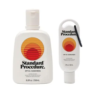 SPF 50   Sunscreen Bundle, Broad Spectrum Face & Body Sunblock For Sun-Sensitive Skin, 4HR Water Resistant, 8.5 oz   2 oz