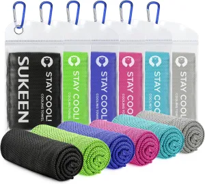 Sukeen Cooling Towel (40"x12") for Neck & Head - Soft Breathable Chilly Sweat Towel for Yoga, Golf, Gym, Camping, Running, Workout & More Activities