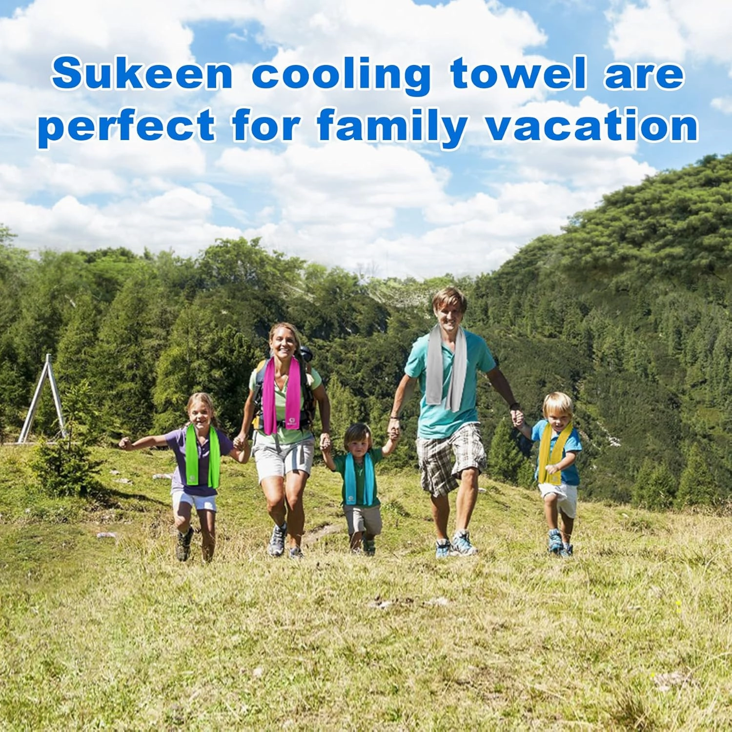 Sukeen Cooling Towel for Neck and Face(40"x12"),Soft Breathable Microfiber Ice Towel for Yoga,Sport,Running,Gym,Workout,Camping,Fitness,Workout & More Activities