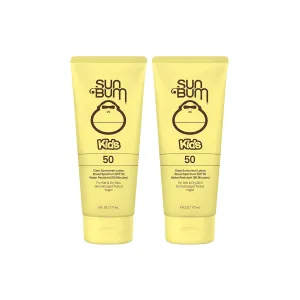 Sun Bum Kids SPF 50 Clear Sunscreen Lotion, Wet or Dry Application, Hawaii 104 Act Compliant (Octinoxate & Oxybenzone Free) Broad Spectrum UVA/UVB Sunscreen, 6 oz (Pack of 2)