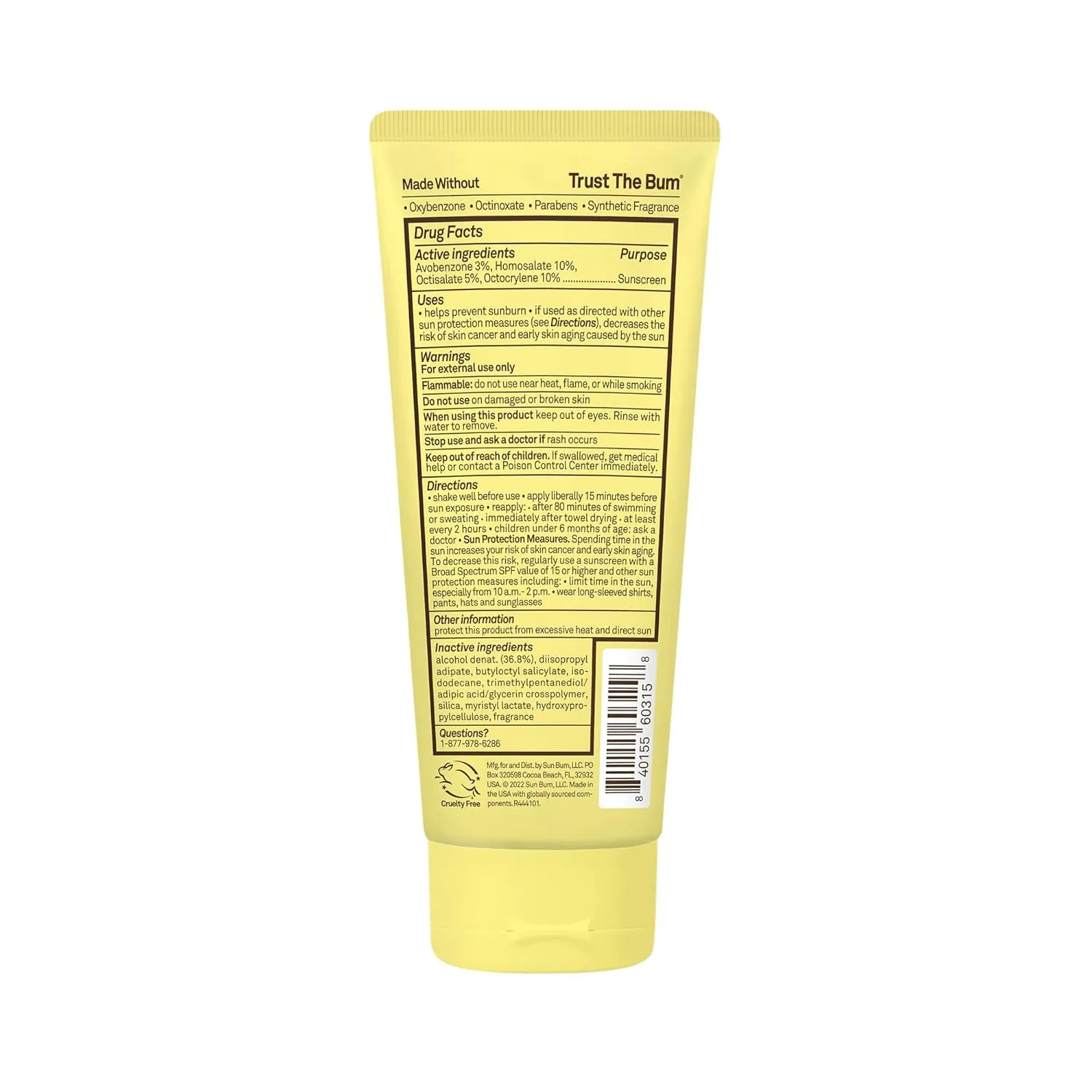 Sun Bum Kids SPF 50 Sunscreen Clear Body Lotion - Broad Spectrum Water-Resistant Sunscreen with Vitamin E - For Wet or Dry Skin - Hawaii 104 Act Compliant (Without Octinoxate & Oxybenzone) - 6 oz