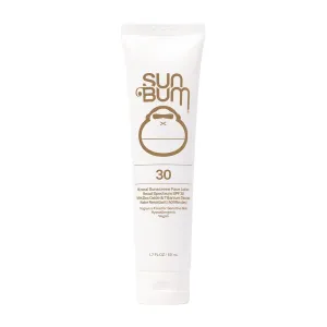 Sun Bum Mineral SPF 30 Face Sunscreen - Non-Tinted - Broad Spectrum Moisturizing Sunscreen with Vitamin E - Hawaii 104 Act Compliant (Made without Octinoxate & Oxybenzone) - Travel Friendly 1.7 oz
