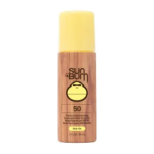 Sun Bum Original SPF 50 Roll-On Sunscreen Body Lotion - Broad Spectrum Moisturizing Sunscreen with Vitamin E - Hawaii 104 Act Compliant (Made without Octinoxate & Oxybenzone) - Travel Friendly - 3 oz