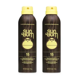 Sun Bum Sun Bum Original Spf 15 Sunscreen Spray Vegan and Reef Friendly (octinoxate & Oxybenzone Free) Broad Spectrum Moisturizing Uva/uvb Sunscreen With Vitamin E 2 Pack