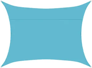 Sun Shade Sail Rectangular Waterproof 7x6ft, Sunshade Sail Canopy Rectangle, Sunshade Cloth Sunscreen Awning Canopy for Outdoor Patio and Garden, Yard Activities