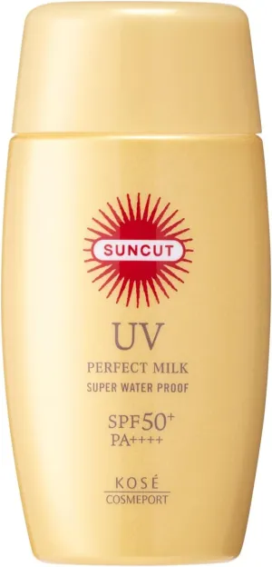 SUNCUT Perfect UV Milk SPF50  PA     Facial Sunscreen Body Sun Block Spf Moisturizer Face Made in Japan