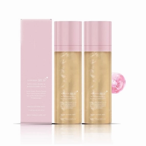 Sunglaze Sheer Setting Sunscreen SPF 50, Broad Spectrum Water-Resistant Face and Body Spray, Makeup-Friendly Shimmering Hydrating Body Oil Mist, Fast Absorption Non Greasy Formula (2)