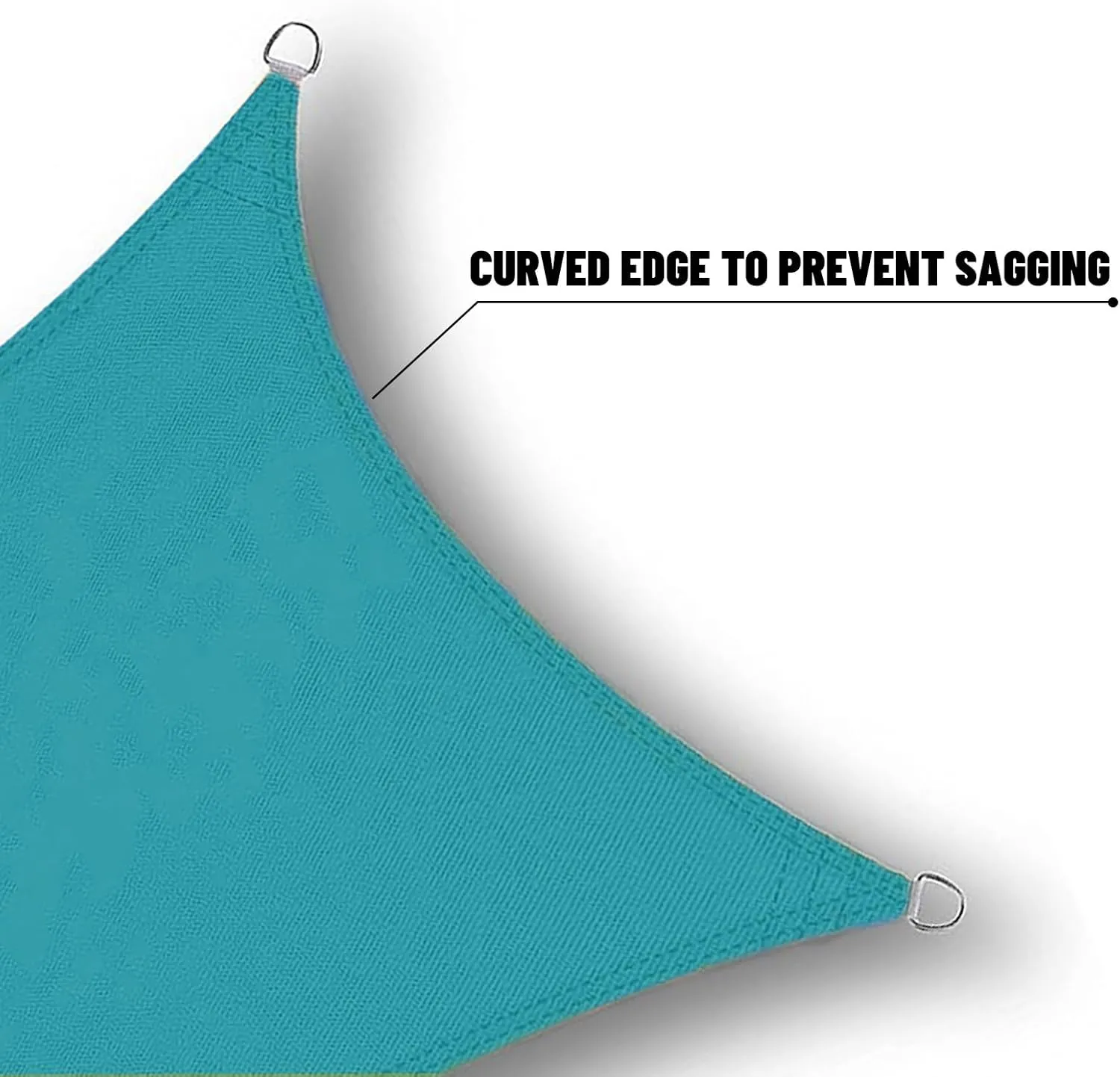 SUNNY GUARD Waterproof Sun Shade Sail 8' x 10' Turquoise Blue Rectangle UV Block Sunshade for Backyard Yard Deck Patio Garden Outdoor Activities and Facility(We Make Custom Size)