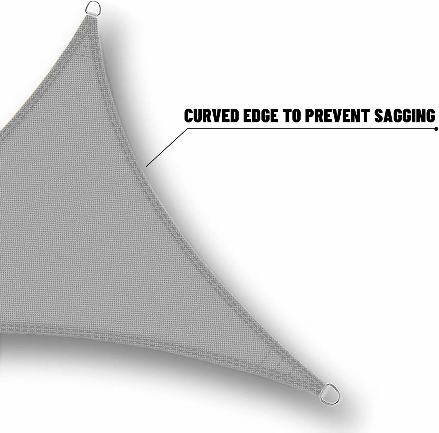 SUNNY GUARD Waterproof Sun Shade Sail 10' x 10' x 14' Charcoal Triangle UV Block Sunshade for Backyard Yard Deck Patio Garden Outdoor Activities and Facility(We Make Custom Size)