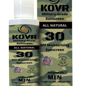 Sunscreen SPF 30 Face & Body Lotion - Reef Safe & Water Resistant Mineral Sunscreen | Broad Spectrum, Moisturizing, Unscented | Military Grade Sunblock for Men (4 fl oz)
