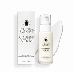 Sunshine Serum - Enriched Mineral Suncreen Serum - 1.69 fl oz - SPF 50 with skin hydrating squalane and Vitamin C - For All Skin Types and Skin Tones