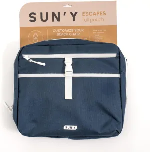 SUN'Y Escapes Beach Chair Accessories - MOLLE Compatible Storage Bag - Waterproof, Sandproof, Durable Organizer for Beach Essentials, Travel, and Outdoor Gear (Full Pouch)