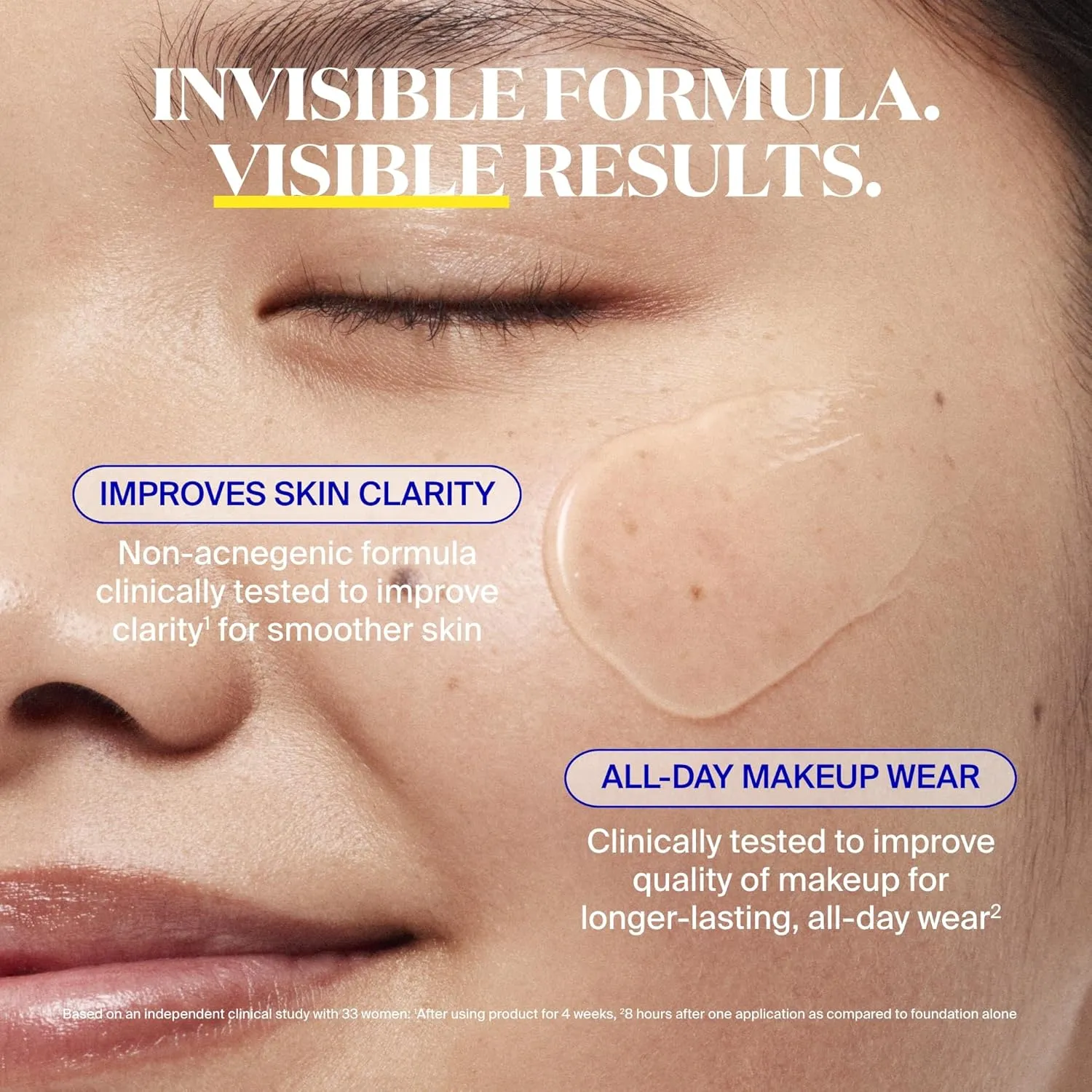 Supergoop! Unseen Sunscreen SPF 50 Invisible Sun Protection for Face - Broad Spectrum Face Sunscreen   Makeup-Gripping Primer - Weightless, Scentless, Oil Free - For All Skin Types - 2.5 fl oz