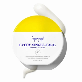 Supergoop! Every. Single. Face. Watery Lotion - 1.7 fl oz - Broad Spectrum SPF 50 PA     Sunscreen Lotion - Water & Sweat Resistant - All Skin Types