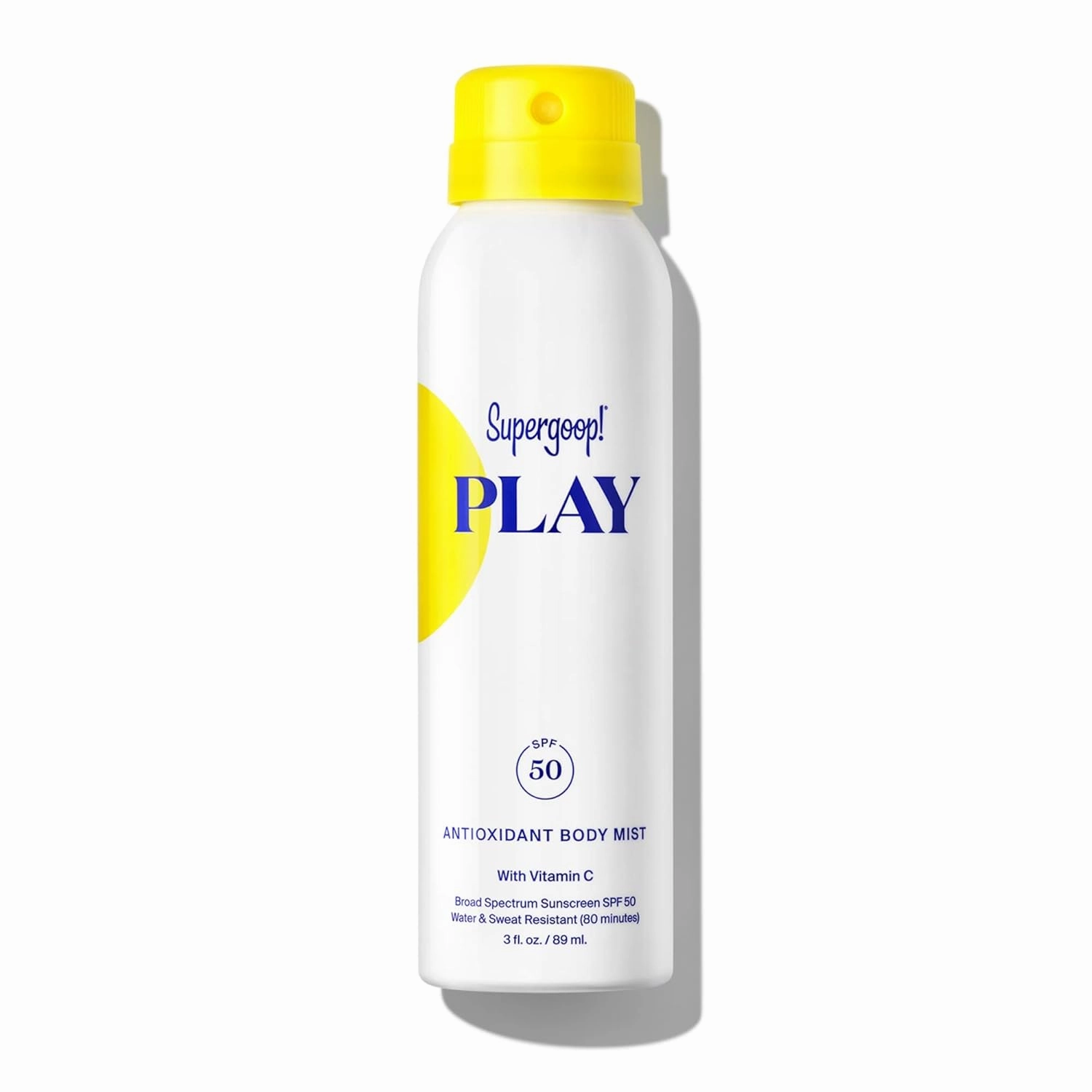 Supergoop! PLAY Antioxidant Body Mist w/ Vitamin C, 3 fl oz - SPF 50 PA     Broad Spectrum Sunscreen - Body Spray for Sensitive Skin - Clean Ingredients - Great for Active Days