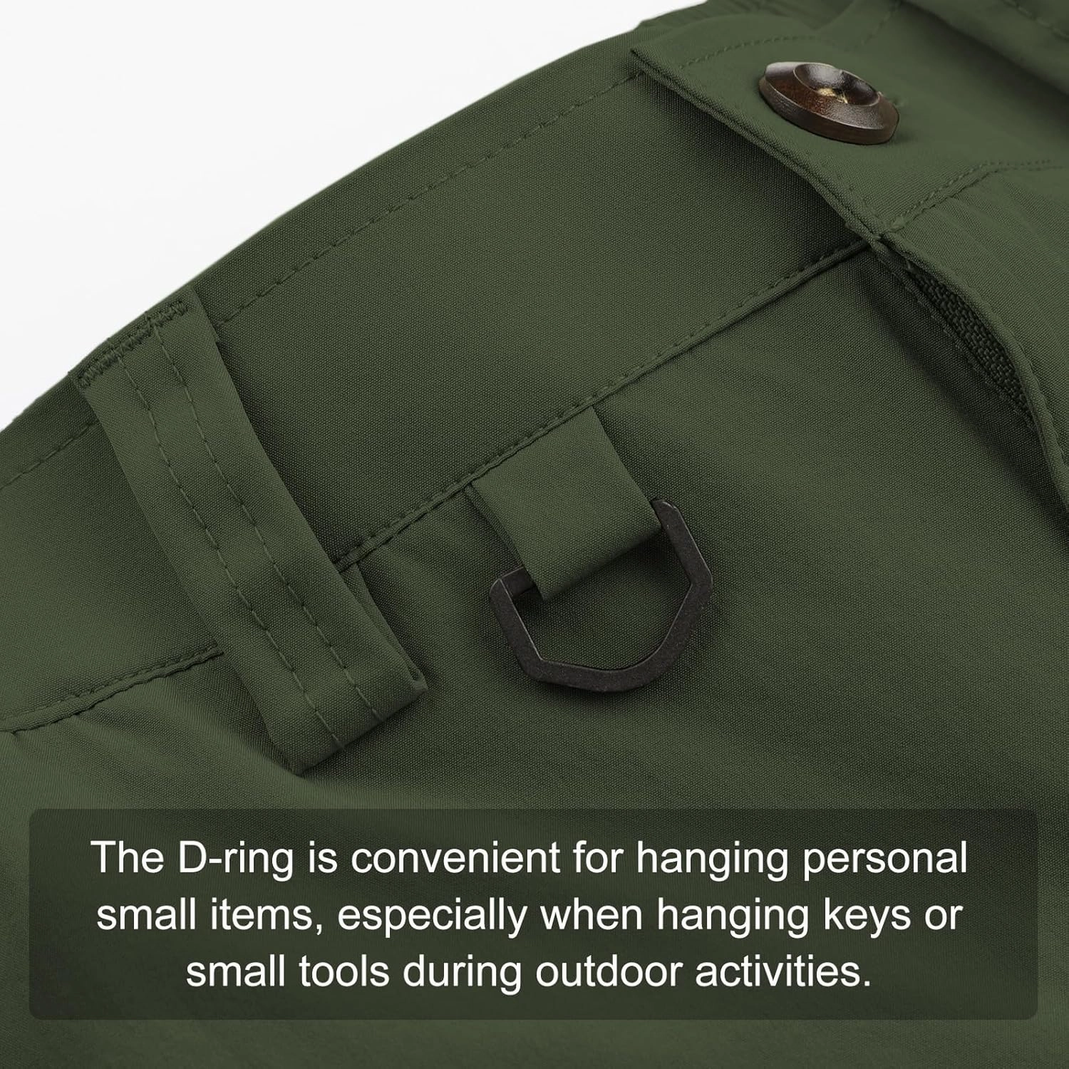 Surenow Men's Hiking Cargo Shorts with Quick Dry, Breathable Fabric, Pockets, and Zipper Closure - Blue, Size Large