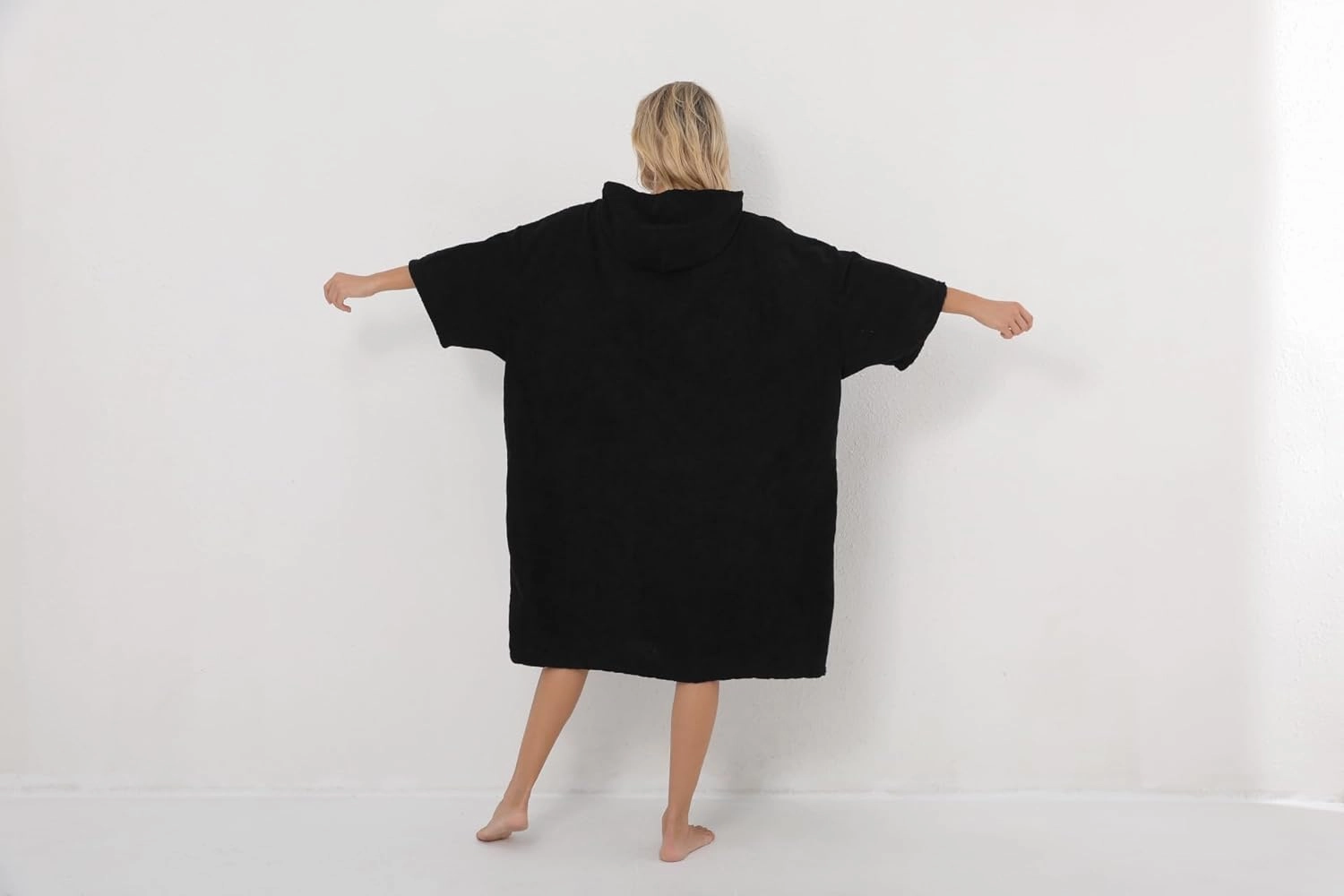 Surf Poncho Hooded Beach Towel for Adults Quick Dry Terry Cloth Changing Robe with Pockets Swim Unisex Towel Poncho Hoodie
