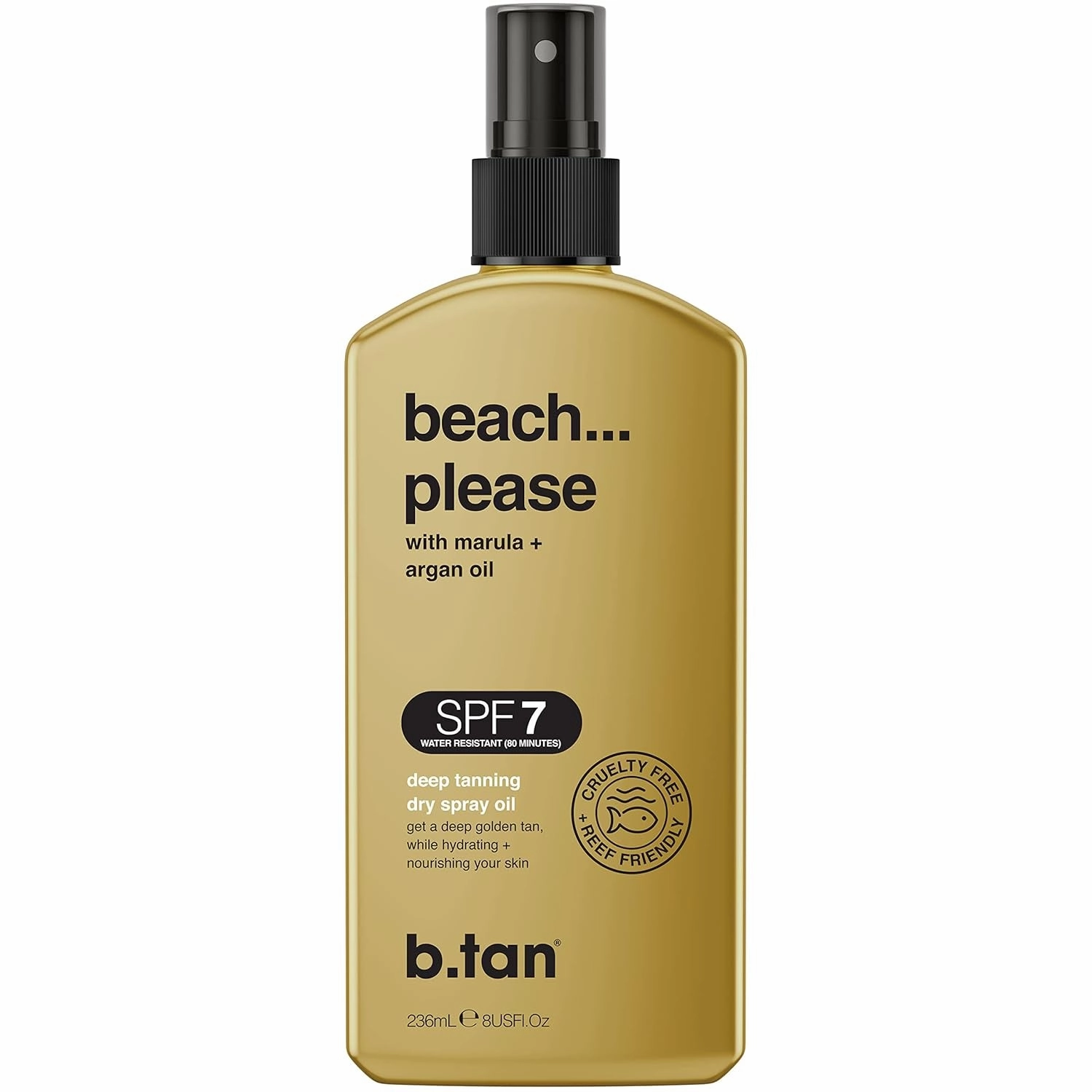 Tanning Oil | Get Tanned Intensifier Dry Spray - Fast, Dark Outdoor Sun Tanner from Tan Accelerating Actives, Packed with Moisturizing Oils, No SPF, Austrailian Brand, 8 Fl Oz