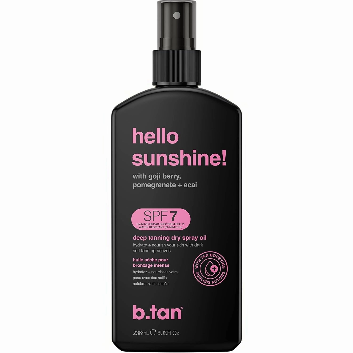 Tanning Oil | Get Tanned Intensifier Dry Spray - Fast, Dark Outdoor Sun Tanner from Tan Accelerating Actives, Packed with Moisturizing Oils, No SPF, Austrailian Brand, 8 Fl Oz