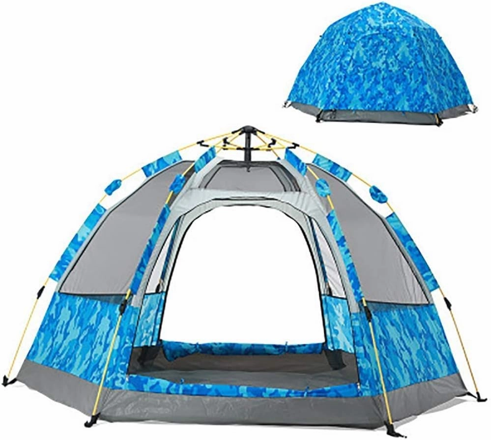 Tent Camping Automatic Pop-up Tent Hydraulic Dome Tent Easy to Install Portable with Waterproof 3-4 People, Suitable for Family Garden/Camping/Fishing/Beach
