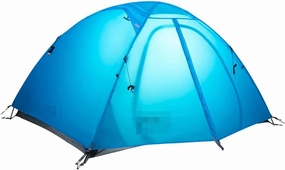 Tent Outdoor 2 People Camping Field Equipment Camping Double Silicon Waterproof Rainproof Tent Sunscreen shed pop-up Large Camping Tent Cabin Beach Tent Quick Installation Waterpro Hopeful