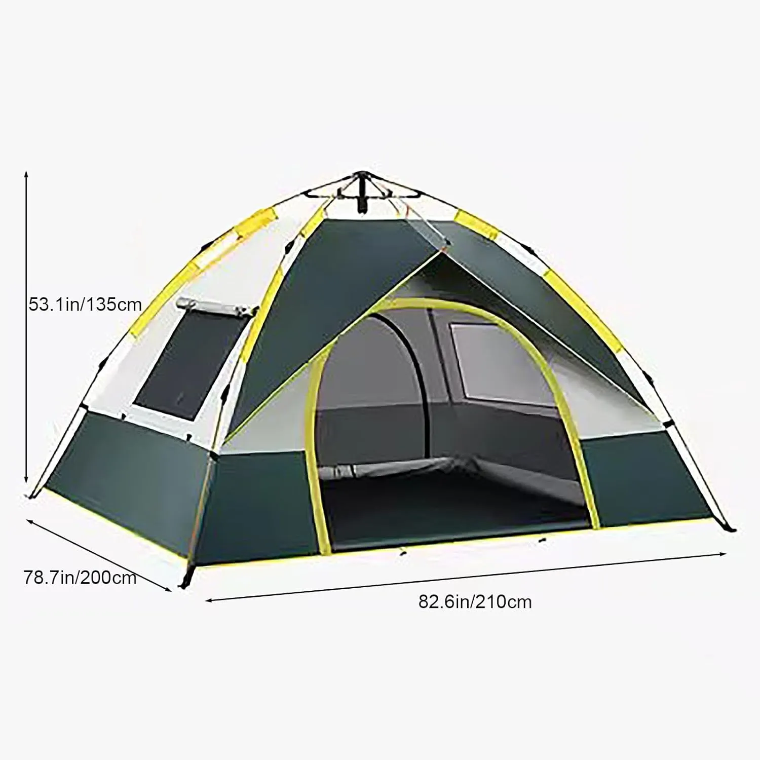 Tents, Pop up Tent, Camping Tent, Family Tent, Lightweight Aluminum Pole Backpacking Tent Can be Set Up Quickly, Great for Hiking