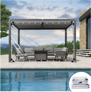 Thicken Clear Tarp Waterproof,Heavy-Duty Waterproof Clear Tarpaulin,Dog Kennel Roof Canopy Outdoor,PVC Transparent Tarpaulin,Pvc Clear Tarpaulin,Groundsheet, Outdoor Polyethylene Sheeting(9*2