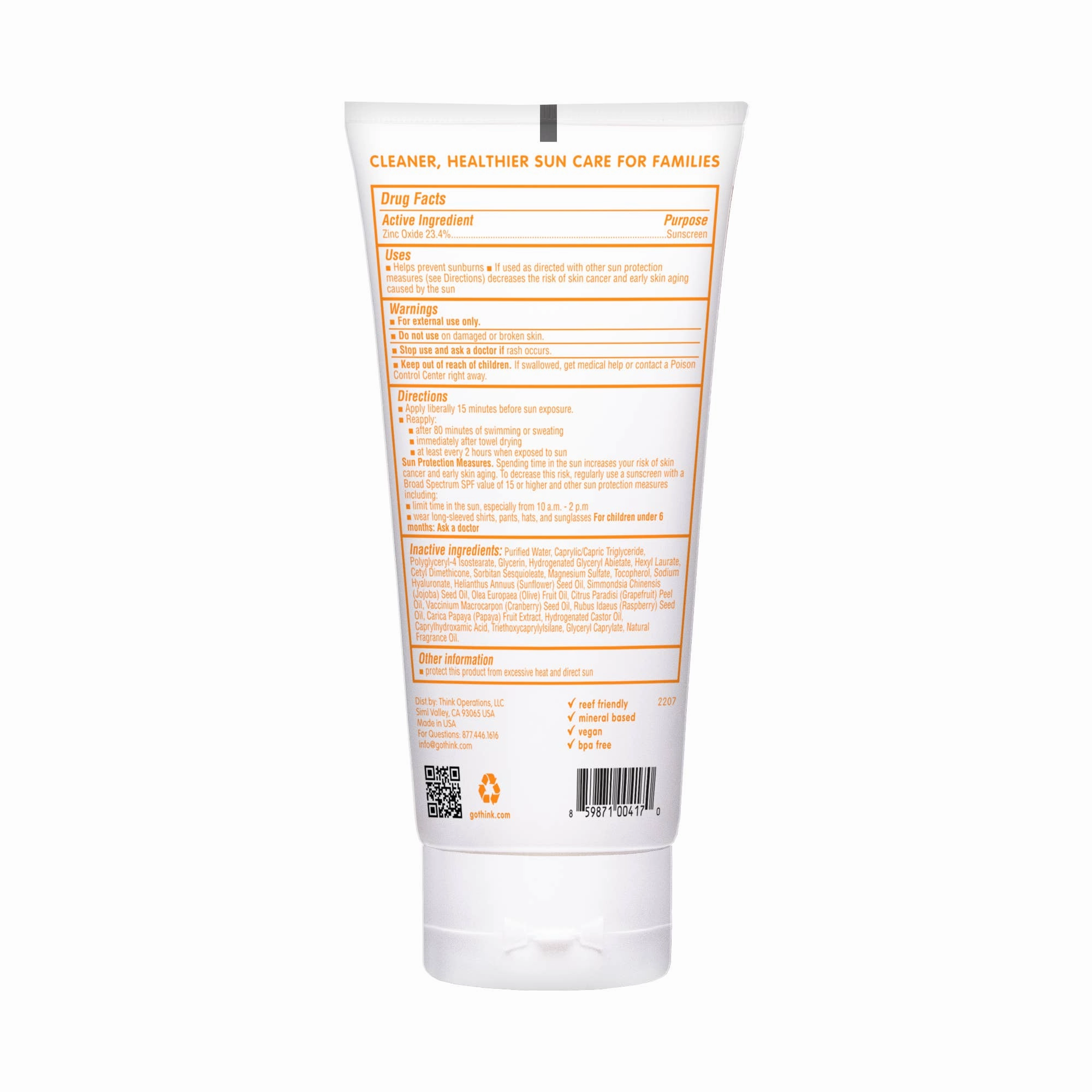 ThinkBaby: SPF 50 Sunscreen Lotion